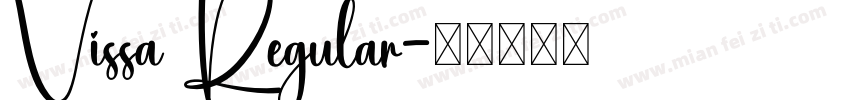 Vissa Regular字体转换